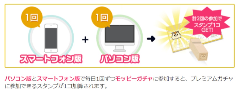 モッピープレミアムガチャ画像