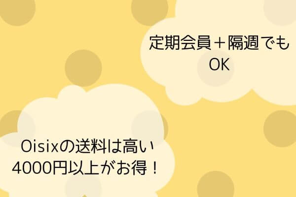 オイシックスの送料は高め